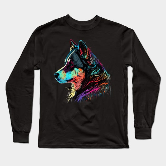 Alaskan Husky Long Sleeve T-Shirt by JH Mart